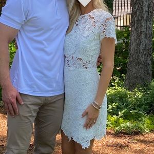 White lace dress